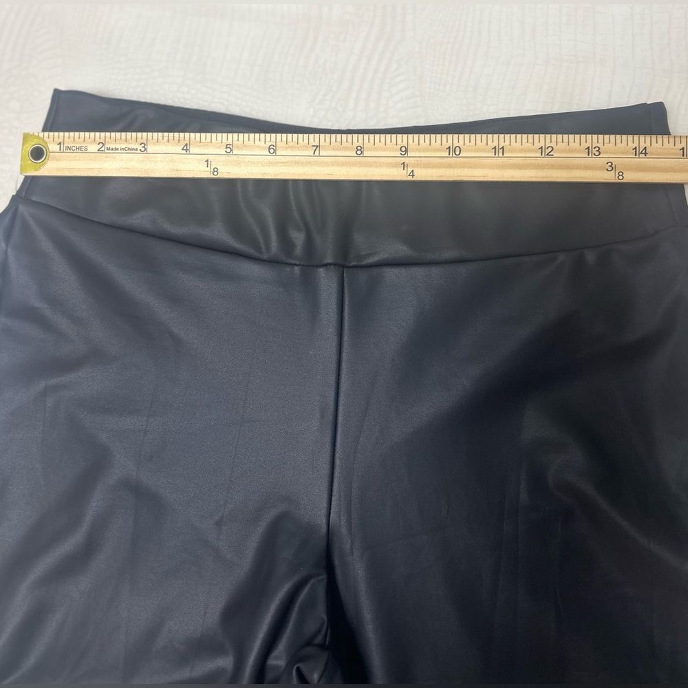 conceited Women Pant 50% PU 44% polyester 6% spandex Size L black . - Picture 5 of 8
